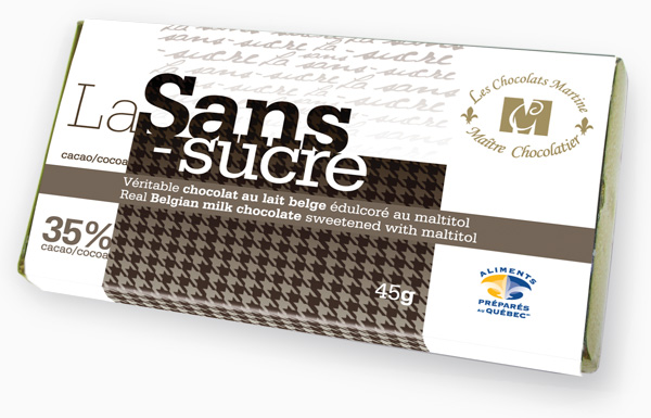 Savourez le goût riche et onctueux de la Sans-sucre. Un pur délice de véritable chocolat au lait belge édulcoré au maltitol.